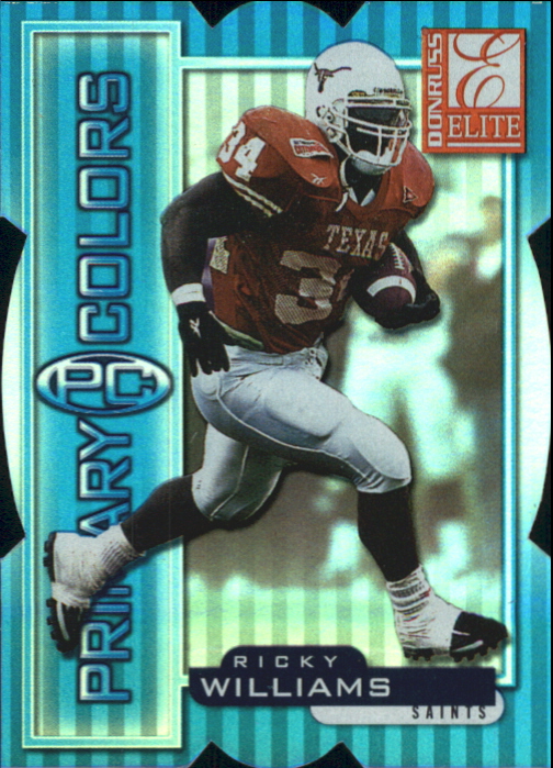 1999 Donruss Elite Primary Colors Die Cuts Blue #30 Ricky Williams
