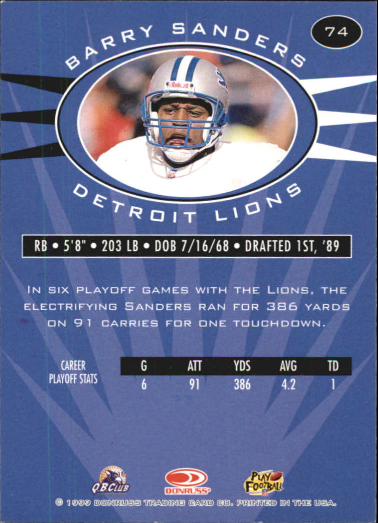 1997 Pro Line III DC - #68 Barry Sanders