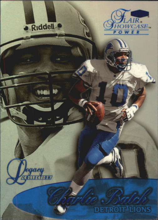 1999 Flair Showcase Legacy Collection #3 Charlie Batch PW - NM-MT - Burbank  Sportscards