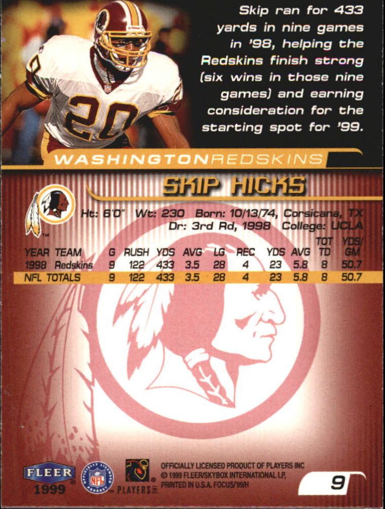 1999 Focus (Fleer) Football "Main Set" Base Cards - Picture 11 of 185