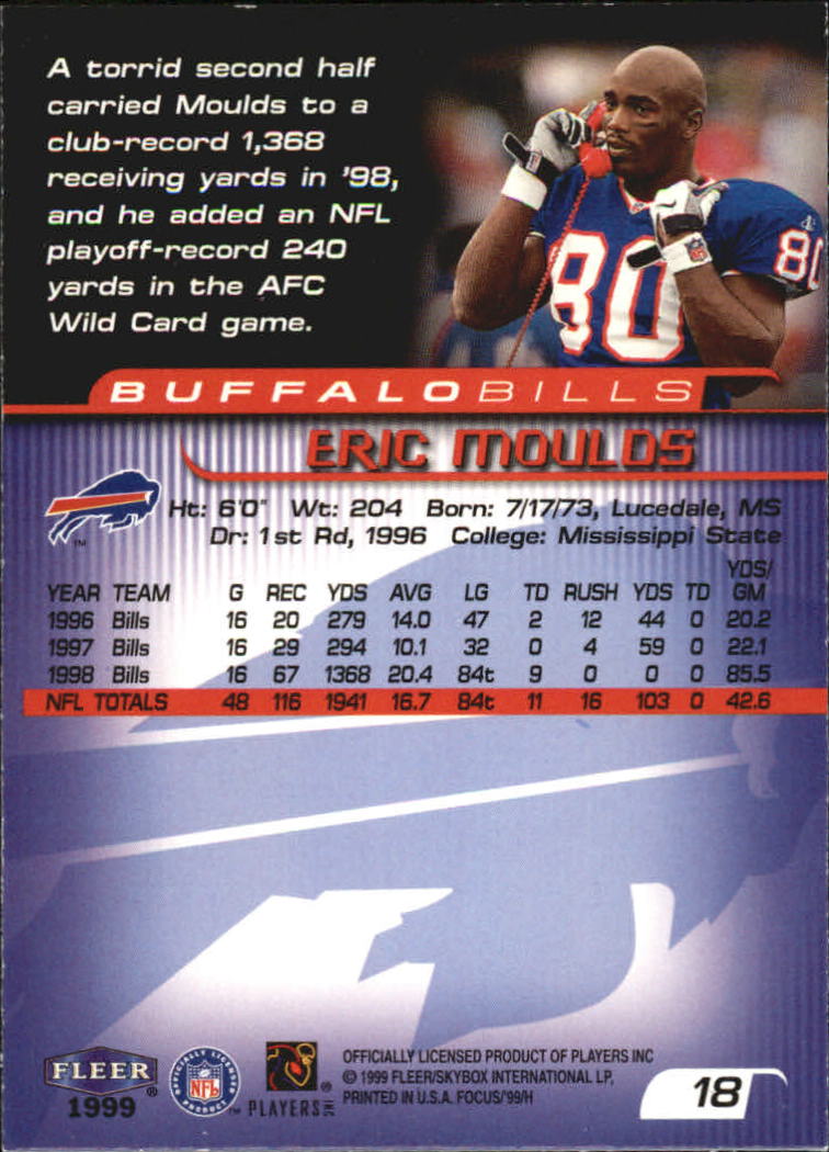 1999 Focus (Fleer) Football "Main Set" Base Cards - Picture 27 of 185