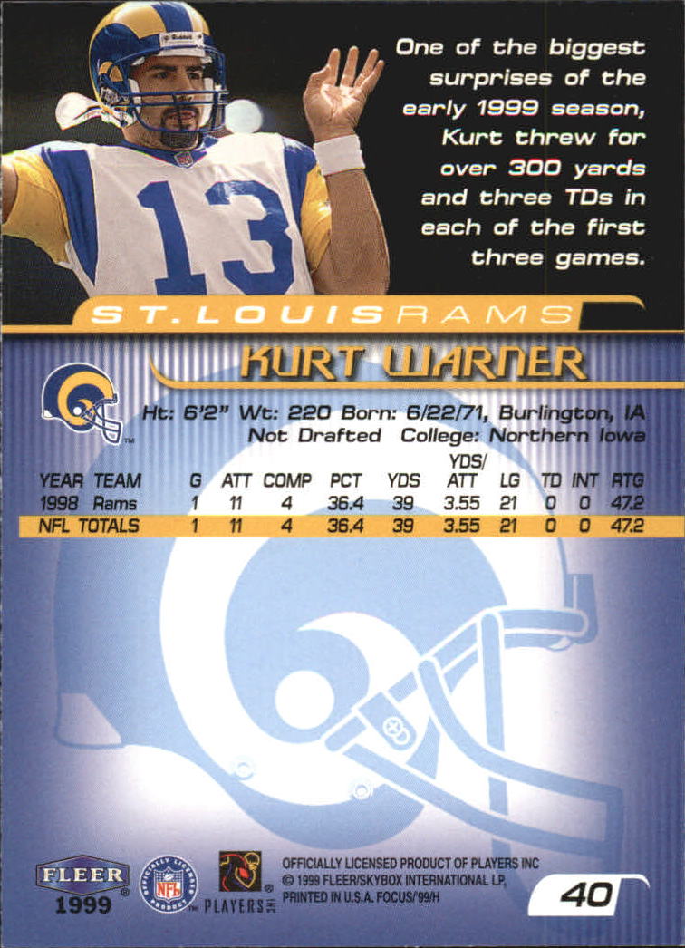 1999 Focus (Fleer) Football "Main Set" Base Cards - Picture 61 of 185