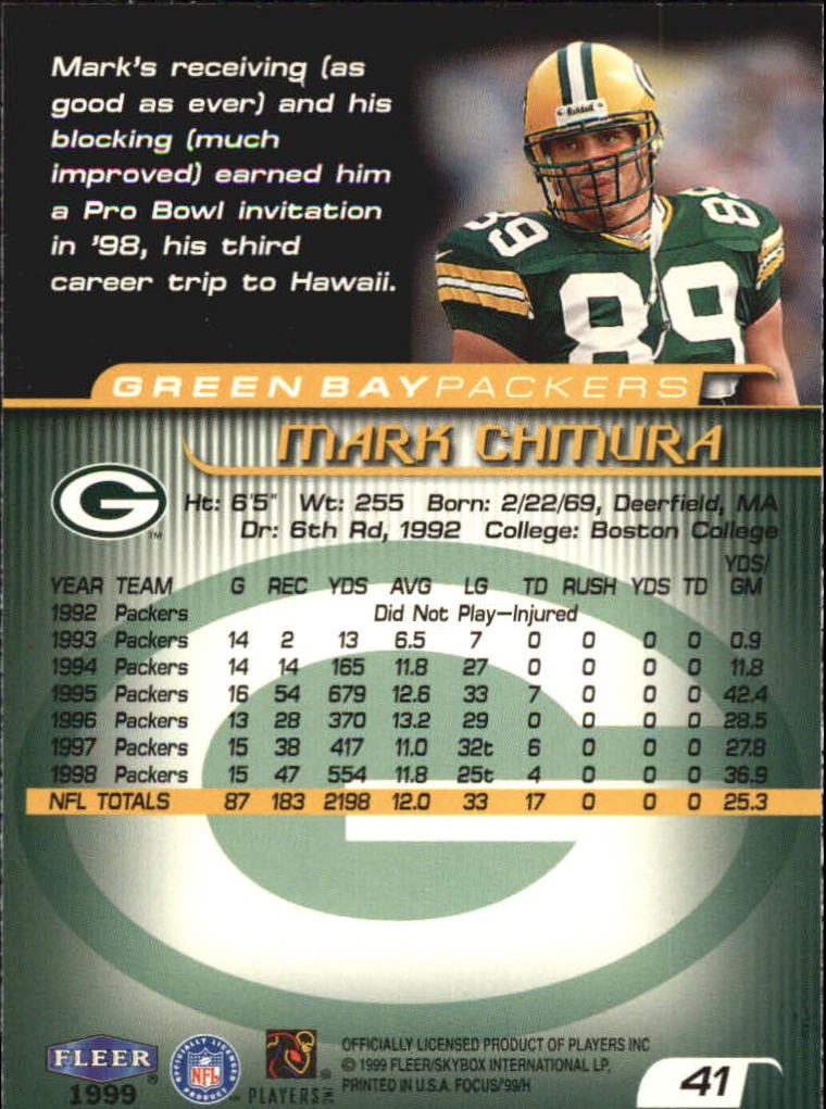 1999 Focus (Fleer) Football "Main Set" Base Cards - Picture 63 of 185