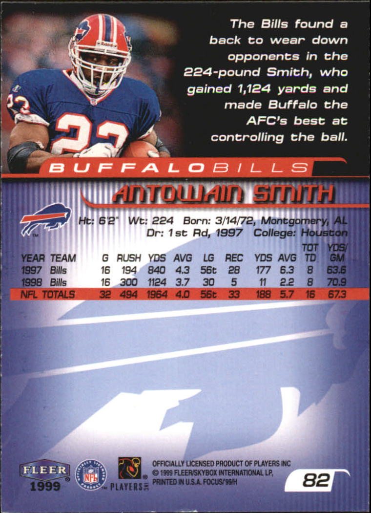 1999 Focus (Fleer) Football "Main Set" Base Cards - Picture 127 of 185
