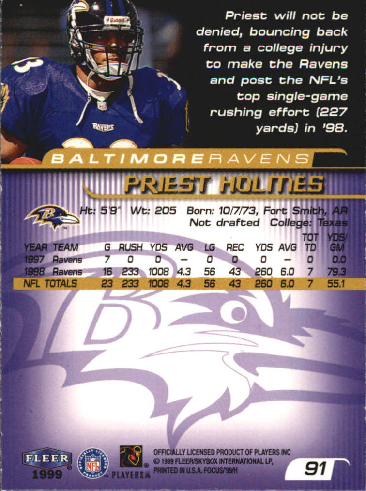 1999 Focus (Fleer) Football "Main Set" Base Cards - Picture 143 of 185