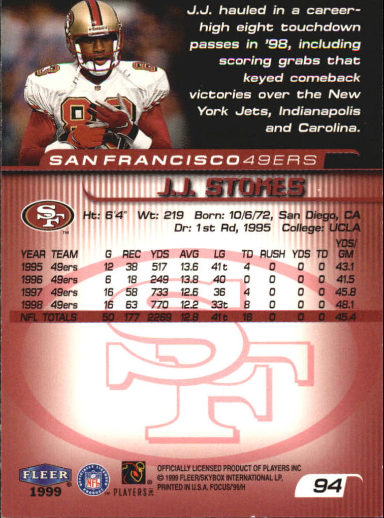 1999 Focus (Fleer) Football "Main Set" Base Cards - Picture 149 of 185