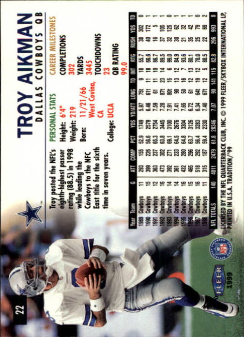 B2536- 1999 Fleer Tradition Football Card #s 1-203 -You Pick- 15+ FREE US SHIP - Picture 31 of 383