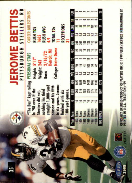B2536- 1999 Fleer Tradition Football Card #s 1-203 -You Pick- 15+ FREE US SHIP - Picture 53 of 383
