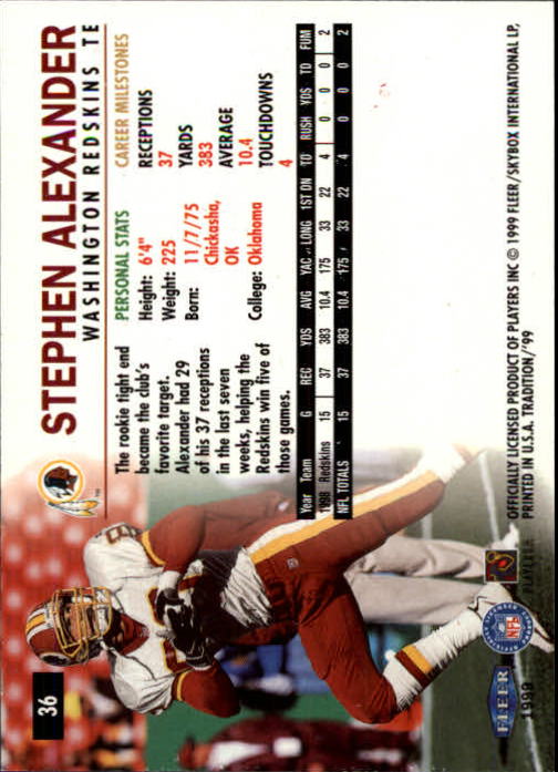 B2536- 1999 Fleer Tradition Football Card #s 1-203 -You Pick- 15+ FREE US SHIP - Picture 55 of 383