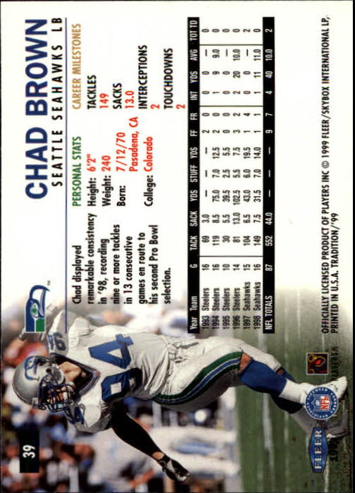 B2536- 1999 Fleer Tradition Football Card #s 1-203 -You Pick- 15+ FREE US SHIP - Picture 61 of 383