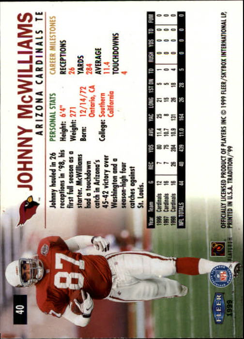 B2536- 1999 Fleer Tradition Football Card #s 1-203 -You Pick- 15+ FREE US SHIP - Picture 63 of 383