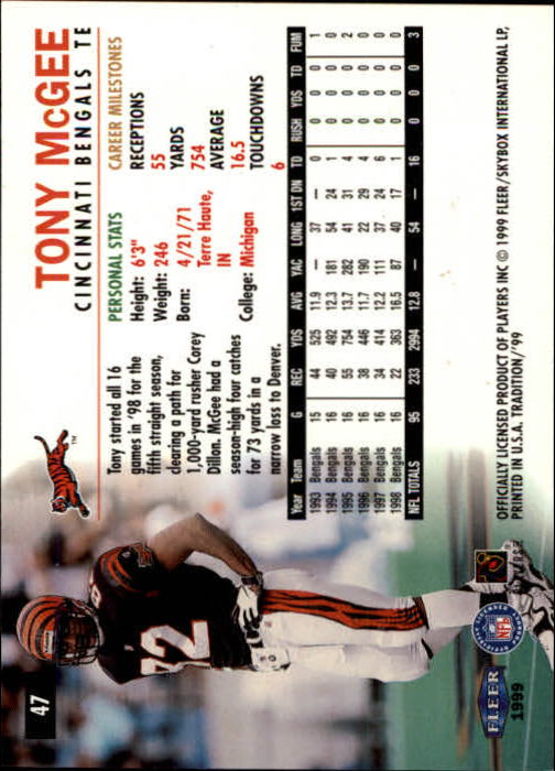 B2536- 1999 Fleer Tradition Football Card #s 1-203 -You Pick- 15+ FREE US SHIP - Picture 77 of 383