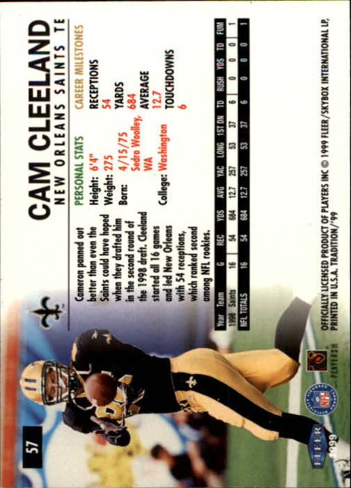 B2536- 1999 Fleer Tradition Football Card #s 1-203 -You Pick- 15+ FREE US SHIP - Picture 97 of 383