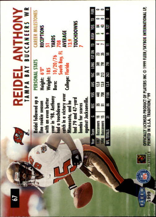 B2536- 1999 Fleer Tradition Football Card #s 1-203 -You Pick- 15+ FREE US SHIP - Picture 117 of 383