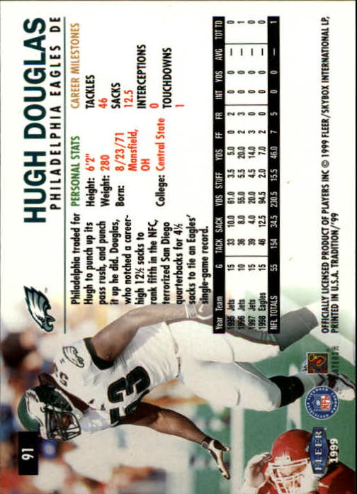 B2536- 1999 Fleer Tradition Football Card #s 1-203 -You Pick- 15+ FREE US SHIP - Picture 165 of 383