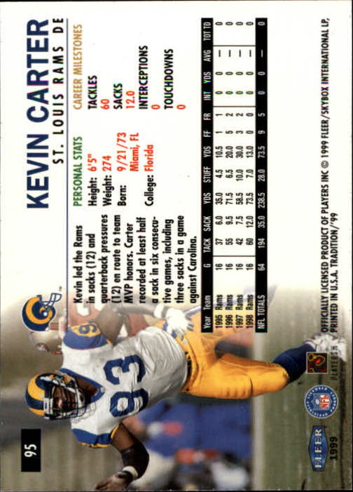 B2536- 1999 Fleer Tradition Football Card #s 1-203 -You Pick- 15+ FREE US SHIP - Picture 173 of 383