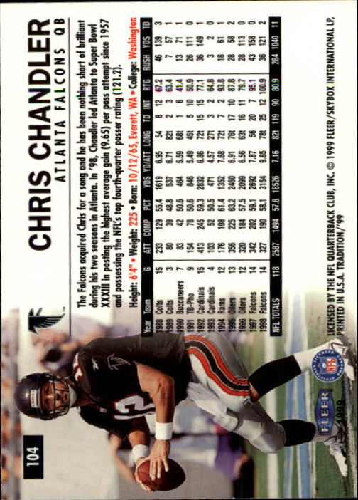 B2536- 1999 Fleer Tradition Football Card #s 1-203 -You Pick- 15+ FREE US SHIP - Picture 191 of 383