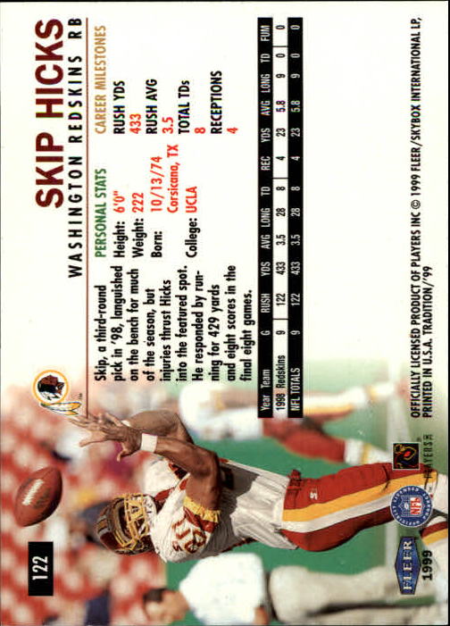 B2536- 1999 Fleer Tradition Football Card #s 1-203 -You Pick- 15+ FREE US SHIP - Picture 227 of 383
