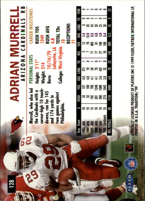 B2536- 1999 Fleer Tradition Football Card #s 1-203 -You Pick- 15+ FREE US SHIP - Picture 239 of 383