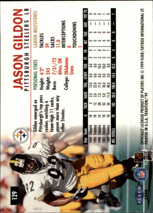 B2536- 1999 Fleer Tradition Football Card #s 1-203 -You Pick- 15+ FREE US SHIP - Picture 241 of 383