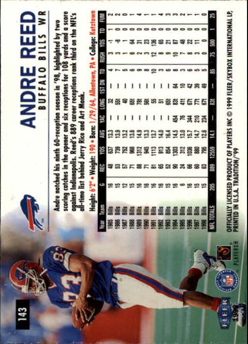 B2536- 1999 Fleer Tradition Football Card #s 1-203 -You Pick- 15+ FREE US SHIP - Picture 269 of 383