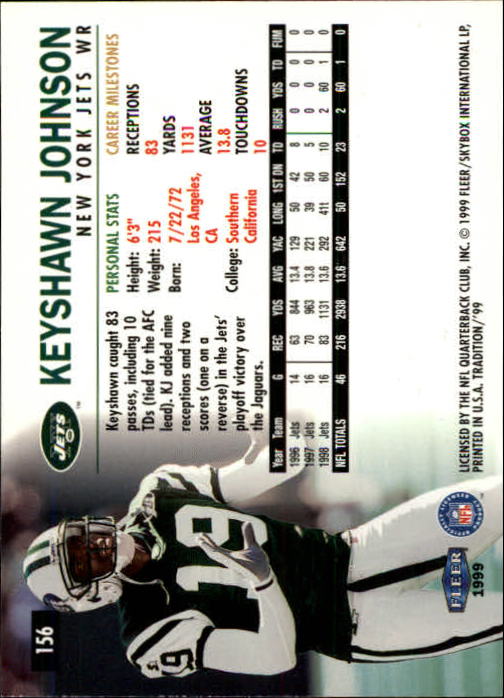 B2536- 1999 Fleer Tradition Football Card #s 1-203 -You Pick- 15+ FREE US SHIP - Picture 293 of 383