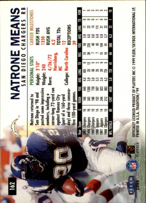 B2536- 1999 Fleer Tradition Football Card #s 1-203 -You Pick- 15+ FREE US SHIP - Picture 305 of 383