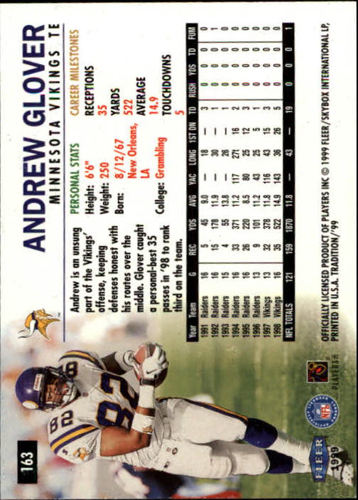 B2536- 1999 Fleer Tradition Football Card #s 1-203 -You Pick- 15+ FREE US SHIP - Picture 307 of 383