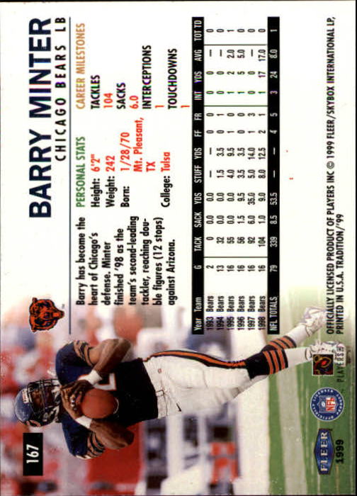 B2536- 1999 Fleer Tradition Football Card #s 1-203 -You Pick- 15+ FREE US SHIP - Picture 313 of 383