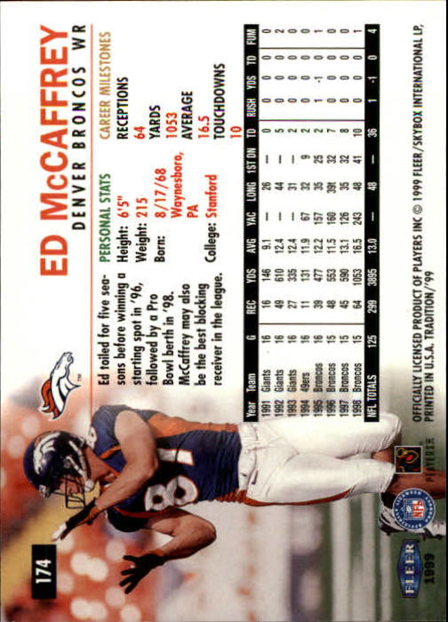 B2536- 1999 Fleer Tradition Football Card #s 1-203 -You Pick- 15+ FREE US SHIP - Picture 327 of 383