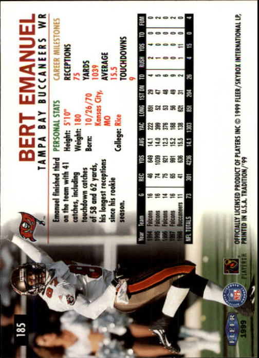 B2536- 1999 Fleer Tradition Football Card #s 1-203 -You Pick- 15+ FREE US SHIP - Picture 347 of 383
