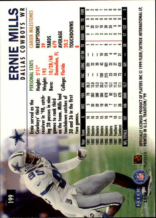 B2536- 1999 Fleer Tradition Football Card #s 1-203 -You Pick- 15+ FREE US SHIP - Picture 375 of 383