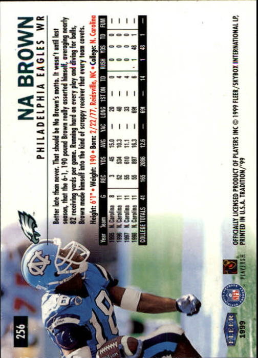 1999 Tradition (Fleer) Football "Main Set" Base Cards #151 to #300 - Picture 199 of 285