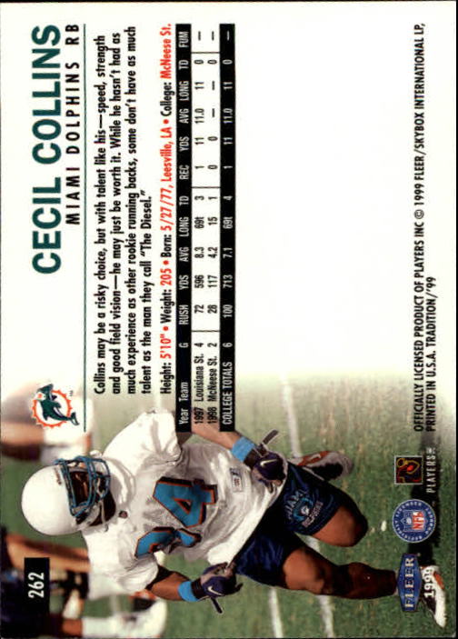 1999 Tradition (Fleer) Football "Main Set" Base Cards #151 to #300 - Picture 211 of 285