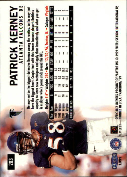 1999 Tradition (Fleer) Football "Main Set" Base Cards #151 to #300 - Picture 251 of 285