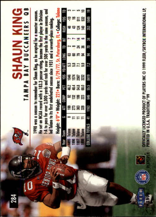 1999 Tradition (Fleer) Football "Main Set" Base Cards #151 to #300 - Picture 253 of 285