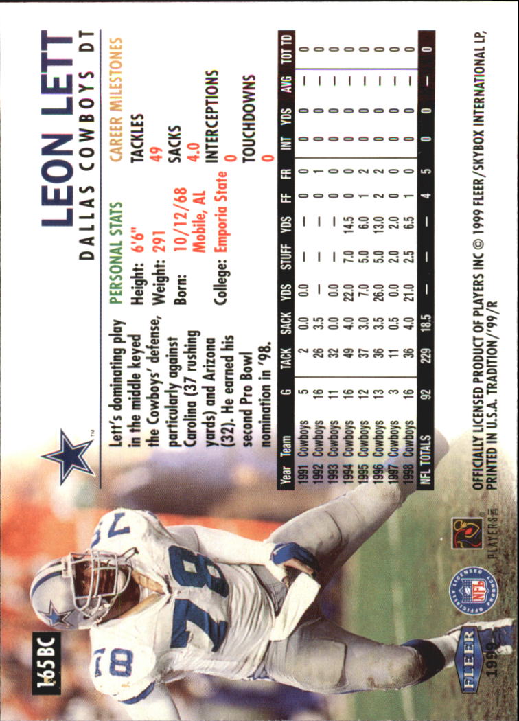 1999 Tradition (Fleer) Football "Insert and Parallel" Cards - Picture 20 of 70
