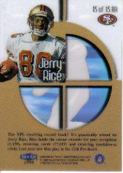 1999 Fleer Tradition Aerial Assault #15 Jerry Rice back image