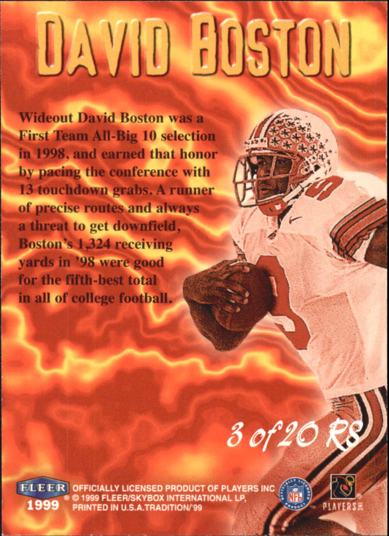 1999 Tradition (Fleer) Football "Insert and Parallel" Cards - Picture 22 of 70