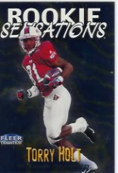 1999 Fleer Tradition Rookie Sensations #9 Torry Holt