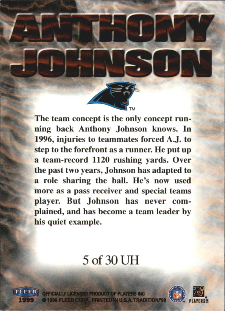 1999 Tradition (Fleer) Football "Insert and Parallel" Cards - Picture 38 of 70