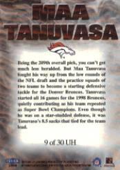 1999 Tradition (Fleer) Football "Insert and Parallel" Cards - Picture 46 of 70