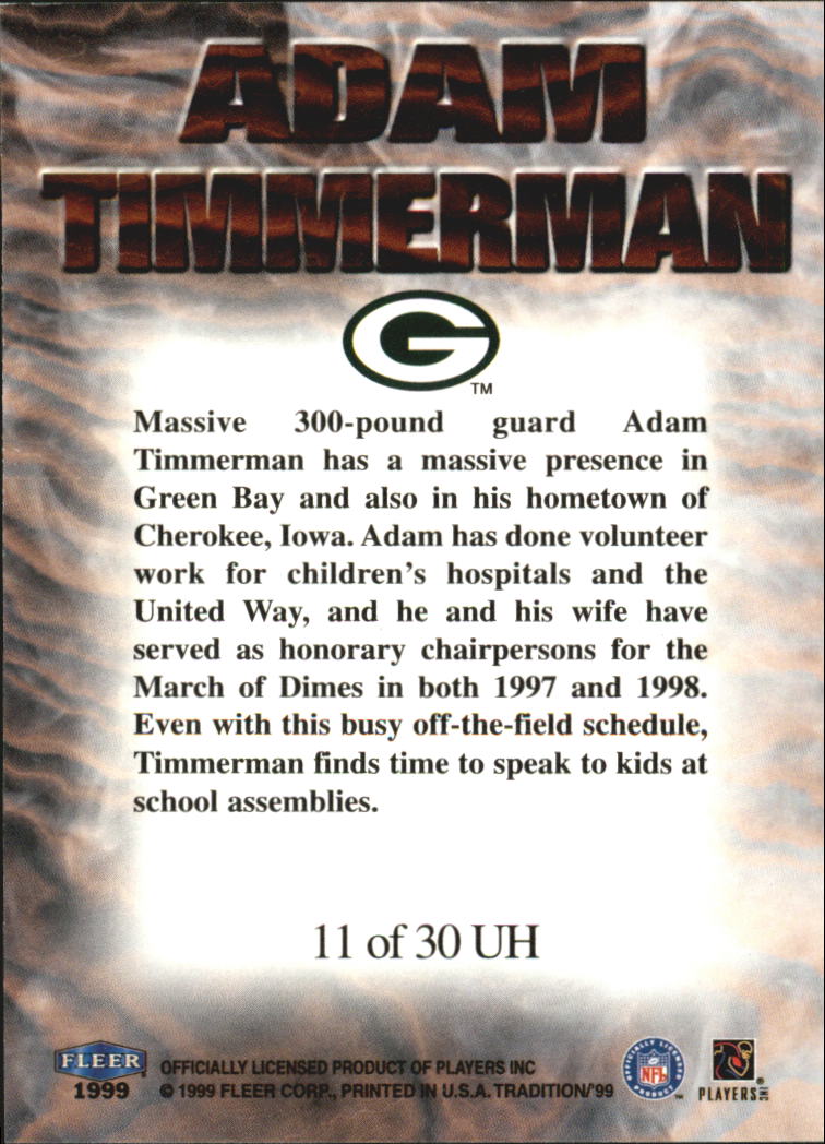 1999 Tradition (Fleer) Football "Insert and Parallel" Cards - Picture 50 of 70