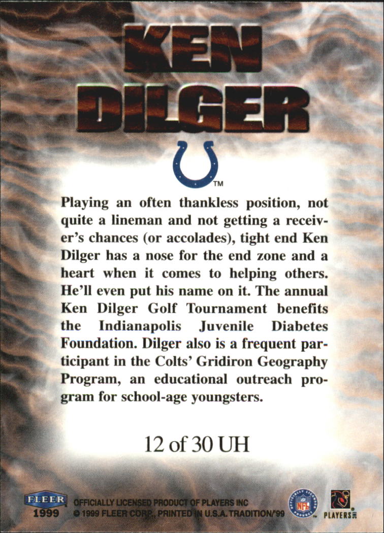 1999 Tradition (Fleer) Football "Insert and Parallel" Cards - Picture 52 of 70