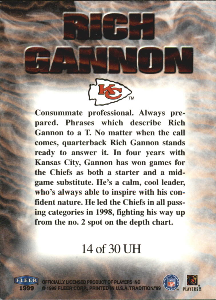 1999 Tradition (Fleer) Football "Insert and Parallel" Cards - Picture 56 of 70