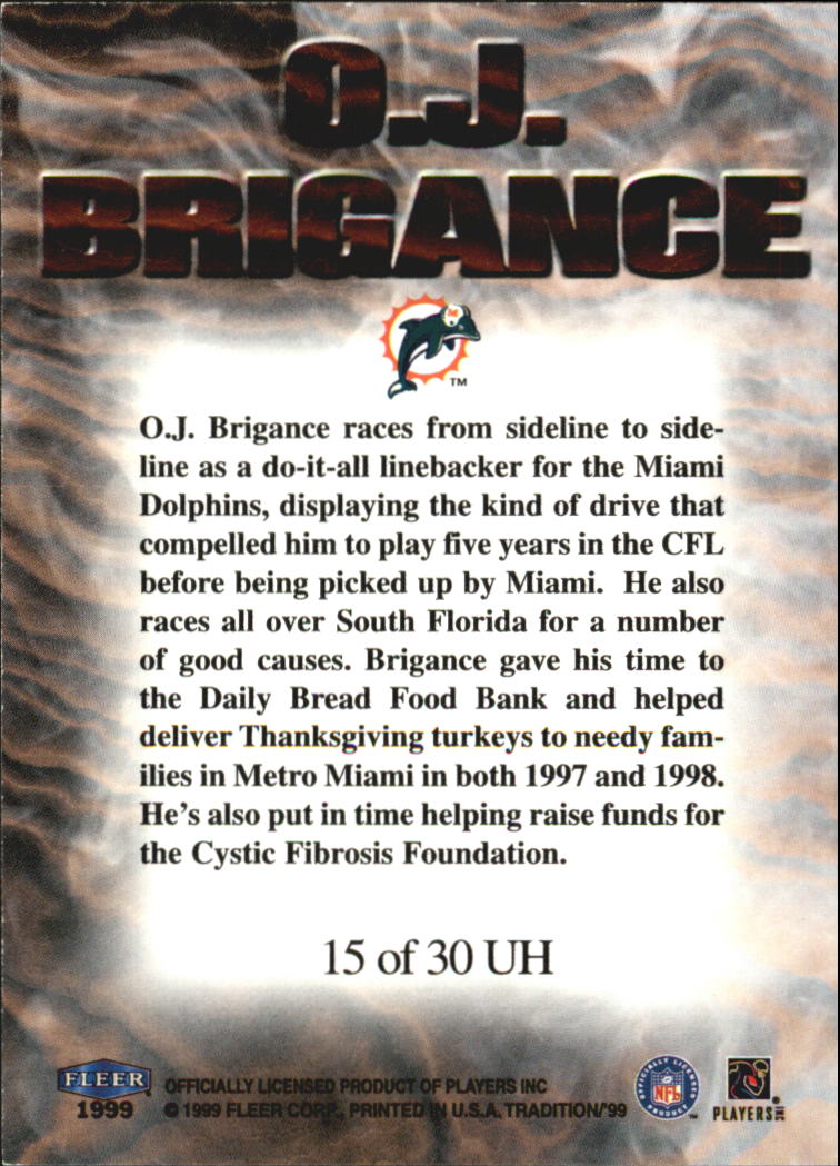 1999 Tradition (Fleer) Football "Insert and Parallel" Cards - Picture 58 of 70