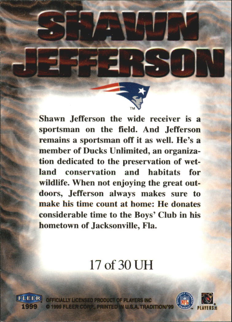 1999 Tradition (Fleer) Football "Insert and Parallel" Cards - Picture 60 of 70