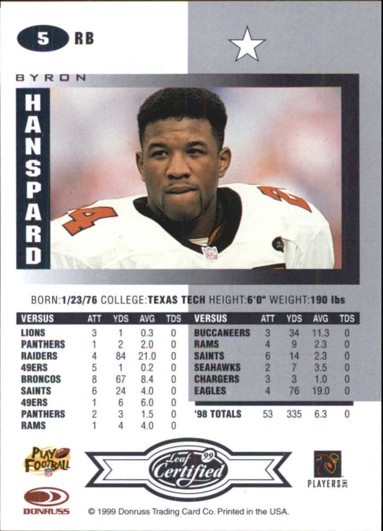 A8150- 1999 Leaf Certified FB Cards 1-225 +Inserts -You Pick- 15+ FREE US SHIP - Picture 11 of 395