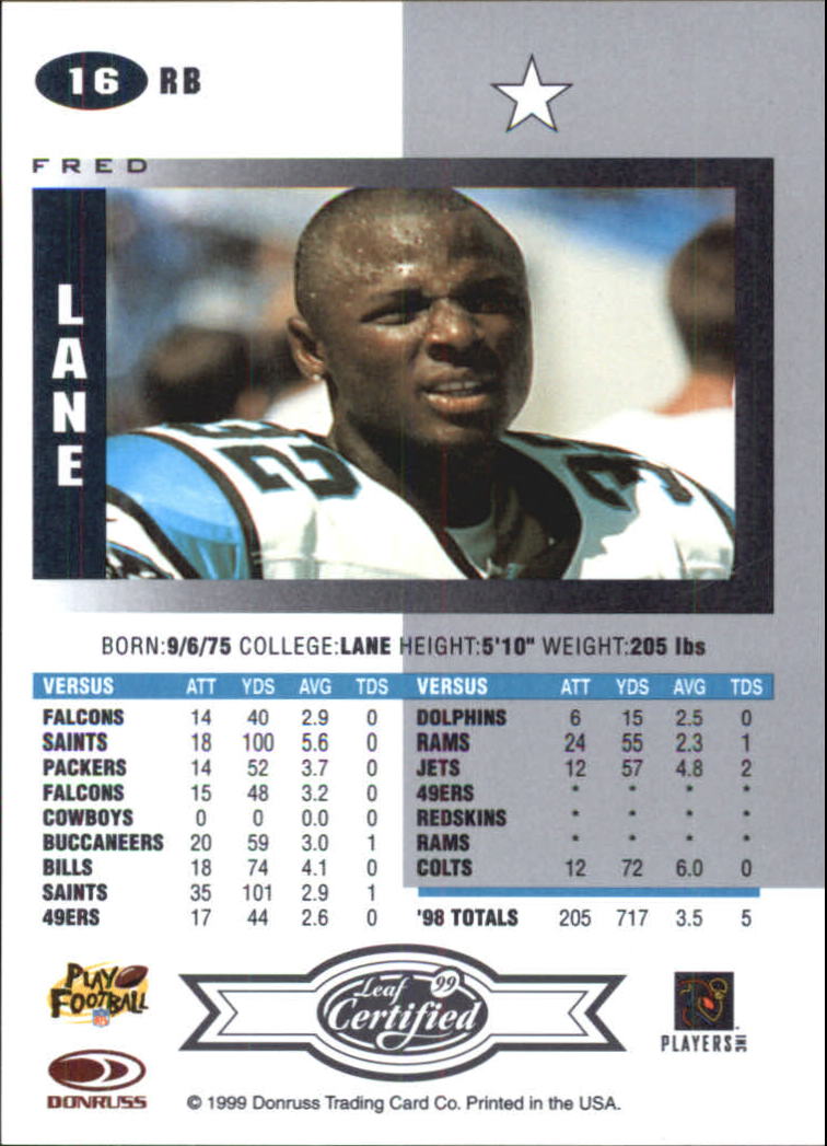 A8150- 1999 Leaf Certified FB Cards 1-225 +Inserts -You Pick- 15+ FREE US SHIP - Picture 33 of 395