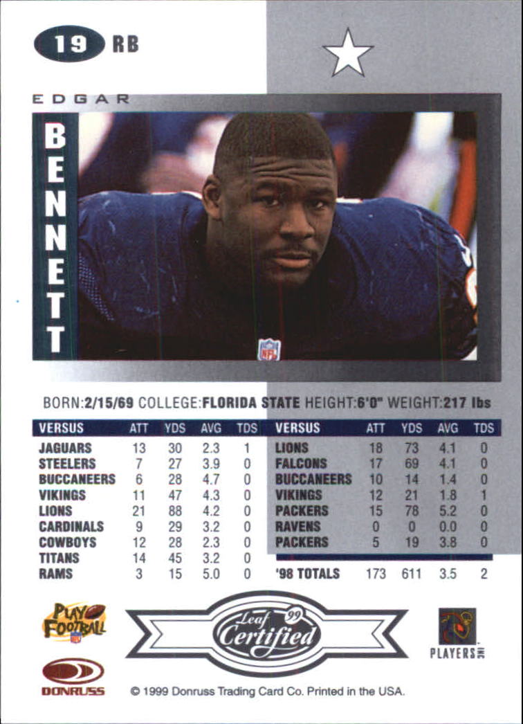 A8150- 1999 Leaf Certified FB Cards 1-225 +Inserts -You Pick- 15+ FREE US SHIP - Picture 39 of 395